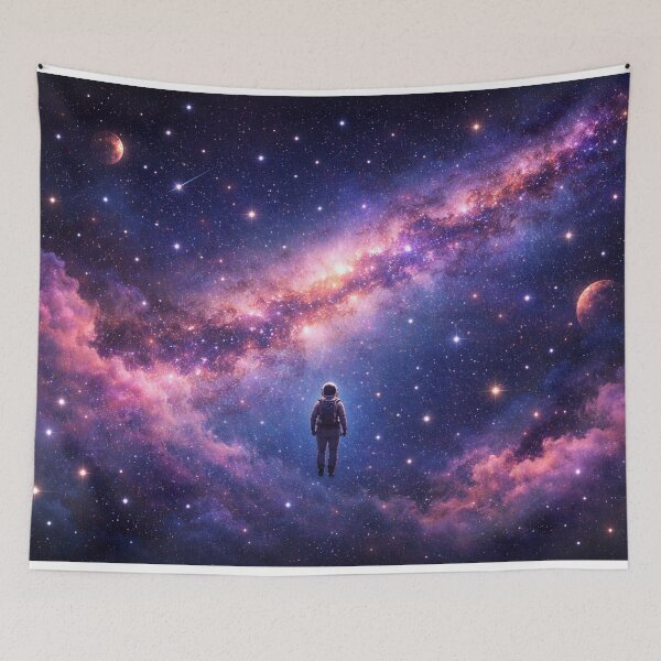 Item preview, Lone Astronaut in Cosmic Galaxy Dreamscape designed and sold by CLOUTKULT.