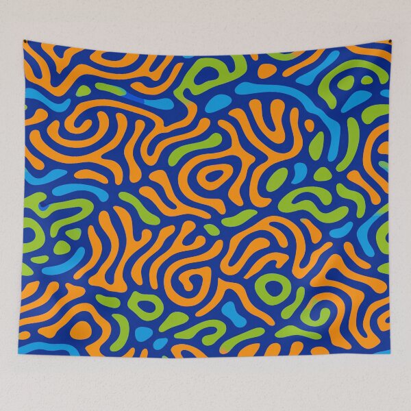 Item preview, Mandarinfish Psychedelic Reef Scale Pattern designed and sold by WildlifeInc.