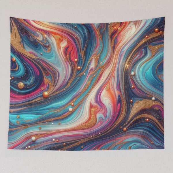 Item preview, Glittering Paint Pour Pattern designed and sold by Paragon-Art.