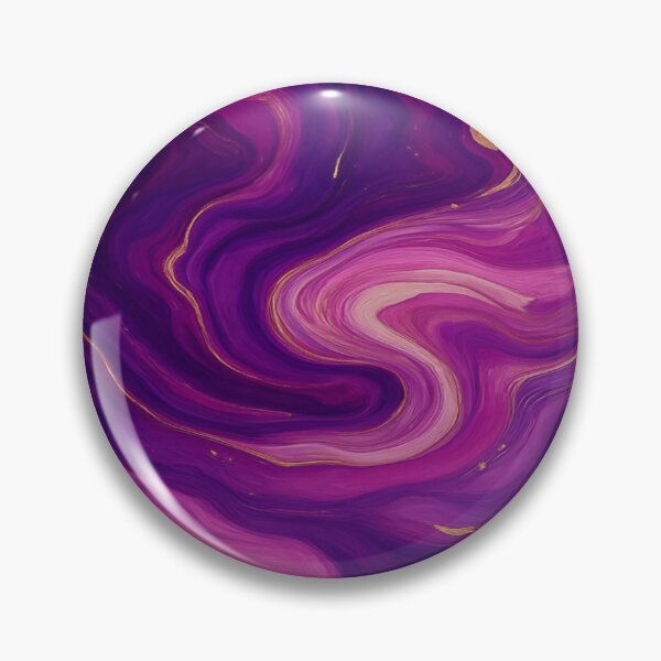Item preview, Royal Purple and Gold Marble Liquid Swirl Abstract Art designed and sold by MakarenaCreate.