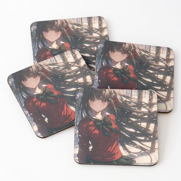 Item preview, Maki Harukawa Danganronpa Winter Snow Serious Stare designed and sold by mildaclairmo.