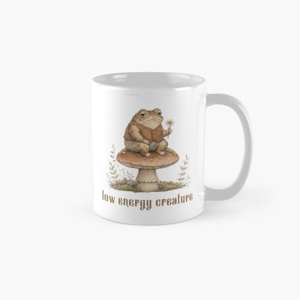 Item preview, Melancholy Toad Sticker Low Energy Creature Emotionally Delicate Cottagecore Forest Animal designed and sold by DropsOfDopamine.