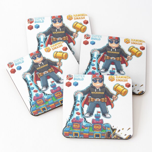 Item preview, Builderman Unleashed Roblox Fan Art - Super Build & Hammer Smash designed and sold by MarkaReal01.