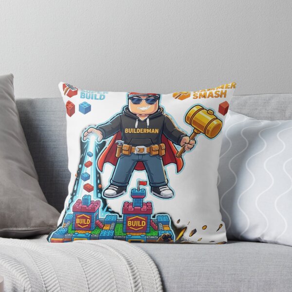 Item preview, Builderman Unleashed Roblox Fan Art - Super Build & Hammer Smash designed and sold by MarkaReal01.