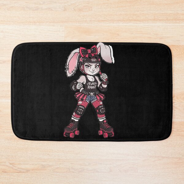 Item preview, Fury Rabbit – Punk Roller Derby Bunny – Cute but Dangerous Skater designed and sold by Golden Chaos.