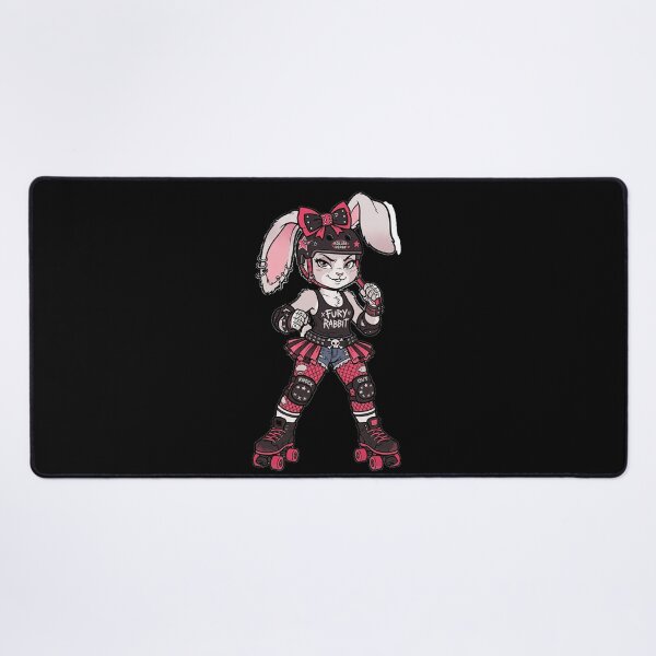 Item preview, Fury Rabbit – Punk Roller Derby Bunny – Cute but Dangerous Skater designed and sold by Golden Chaos.