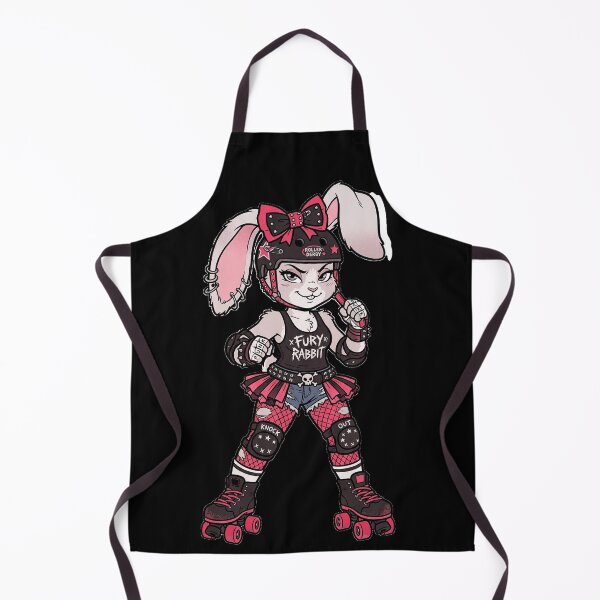 Item preview, Fury Rabbit – Punk Roller Derby Bunny – Cute but Dangerous Skater designed and sold by Golden Chaos.