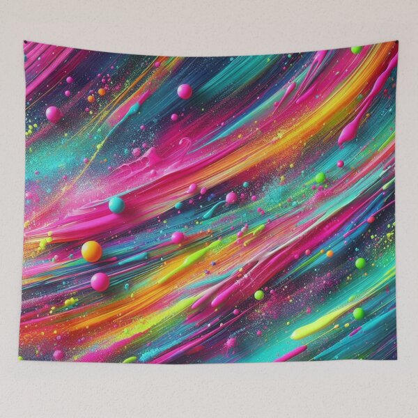 Item preview, Neon Abstract Paint Pattern #1 designed and sold by Paragon-Art.