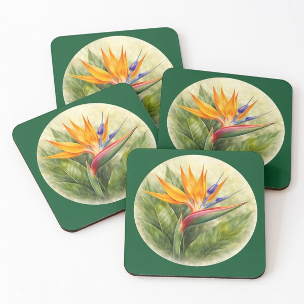 Item preview, Bird of Paradise Splendor – Tropical Exotic Bloom Circle Design designed and sold by TheJoyfulPen.