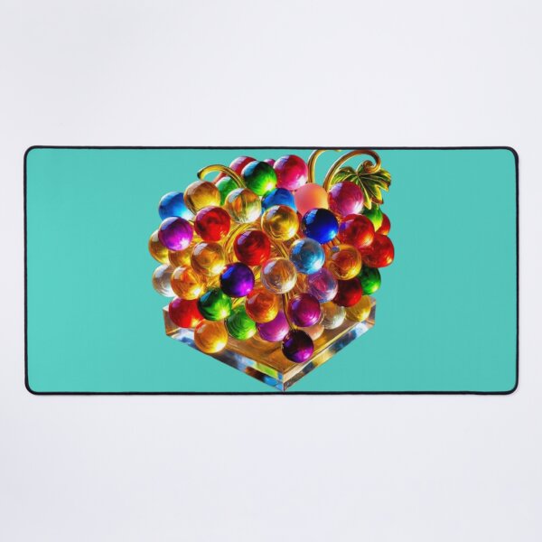 Item preview, Vibrant Harvest: Multicolored Glass Grape Sculpture designed and sold by daweave77.