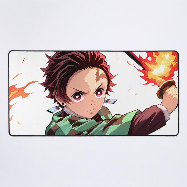 Item preview, Tanjiro Kamado Demon Slayer Minimal Fire Aura Heroic Stance designed and sold by Tokyonomad.