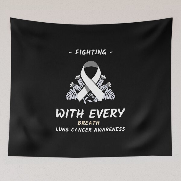 Item preview, Fighting With Every Breath Lung Cancer Awareness designed and sold by ACA Design & Print.