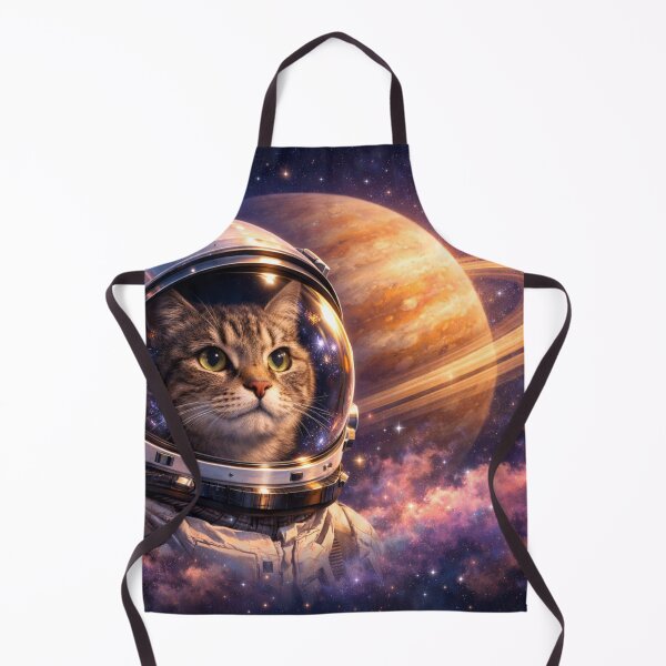 Item preview, Astronaut Cat in Saturn Galaxy Dreamscape designed and sold by CLOUTKULT.