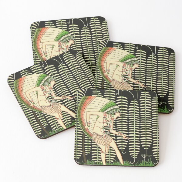 Item preview, Art Deco Illustration Exotic Dancer Jungle Vintage Art Lovers designed and sold by RickE.