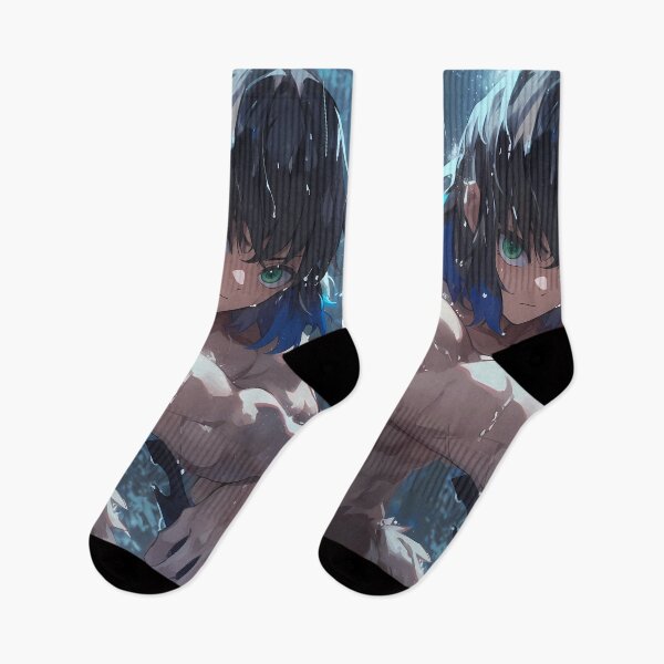 Item preview, Inosuke Hashibira Demon Slayer Rainy Night Moody Portrait designed and sold by Tokyonomad.