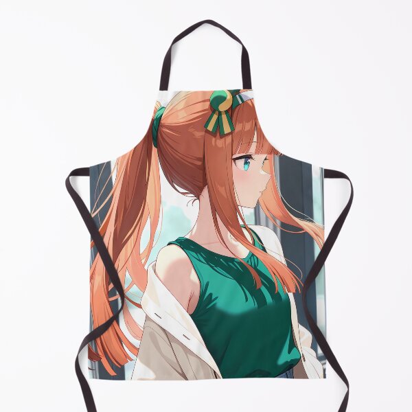 Item preview, Silence Suzuka Uma Musume Pretty Derby Anime Girl Green Ribbon Outfit designed and sold by Tokyonomad.