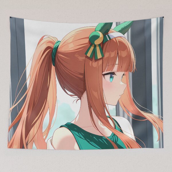 Item preview, Silence Suzuka Uma Musume Pretty Derby Anime Girl Green Ribbon Outfit designed and sold by Tokyonomad.