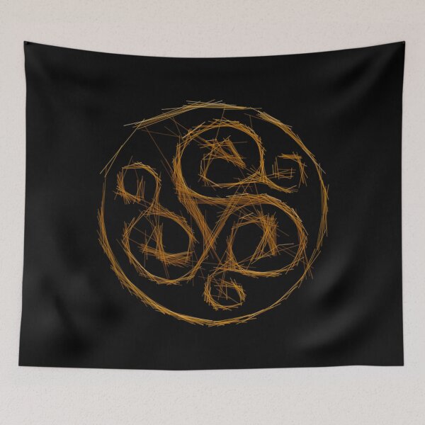 Item preview, Triscele Dragon - Ancient symbol Celtic La tene stylized art designed and sold by H Jonas.