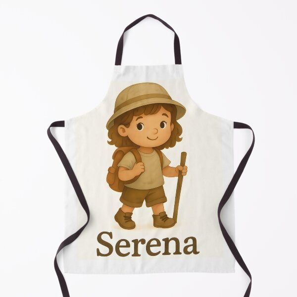 Item preview, Cute Explorer Girl Serena, Kawaii Adventure Character, Hiking Cartoon Kid Design designed and sold by LoveNurseries.