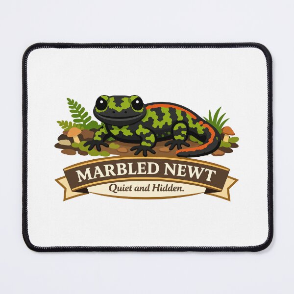 Item preview, Marbled Newt Quiet Forest Guardian designed and sold by WildlifeInc.