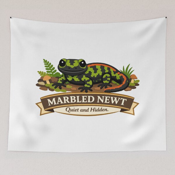 Item preview, Marbled Newt Quiet Forest Guardian designed and sold by WildlifeInc.