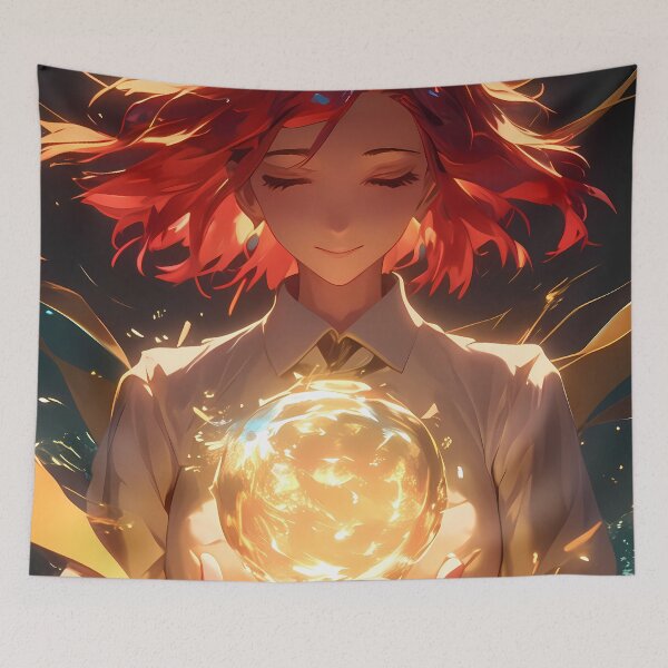 Item preview, Chise Hatori The Ancient Magus Bride Warm Magic Orb Golden Glow designed and sold by mildaclairmo.