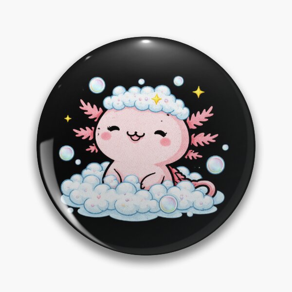 Item preview, Bubble Bath Axolotl – Cute Kawaii Relaxing Axolotl Self-Care Design designed and sold by ColorSplash123.