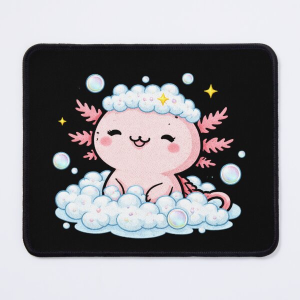 Item preview, Bubble Bath Axolotl – Cute Kawaii Relaxing Axolotl Self-Care Design designed and sold by ColorSplash123.