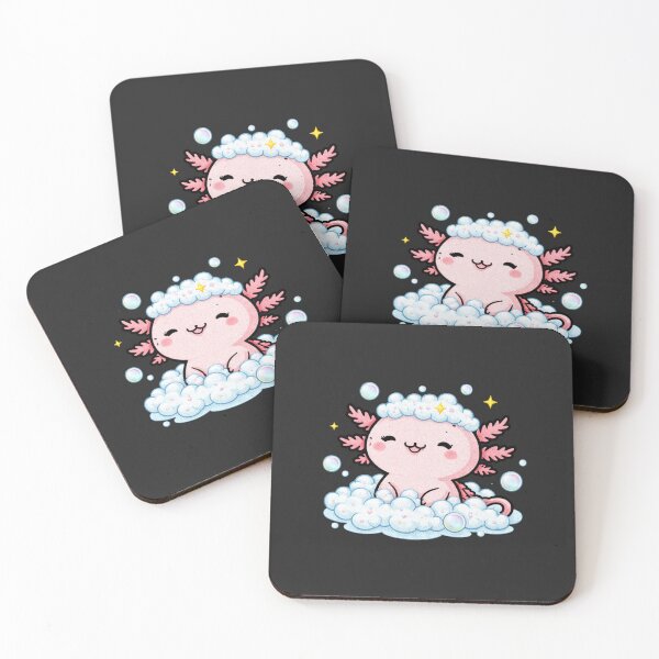 Item preview, Bubble Bath Axolotl – Cute Kawaii Relaxing Axolotl Self-Care Design designed and sold by ColorSplash123.