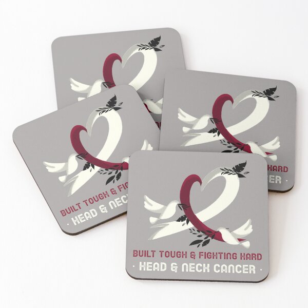 Item preview, Built Tough & Fighting Hard- Head & Neck Cancer  designed and sold by ACA Design & Print.