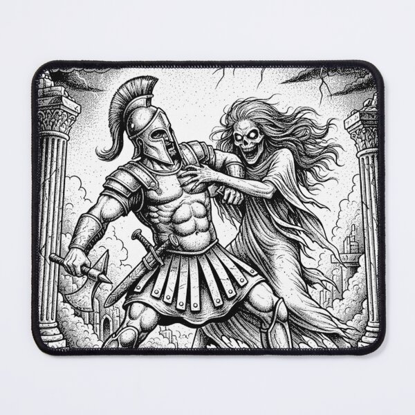 Item preview, Ancient Gladiator Fighting Death Spirit Dark Mythology Battle designed and sold by Darkness Hole.