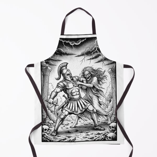 Item preview, Ancient Gladiator Fighting Death Spirit Dark Mythology Battle designed and sold by Darkness Hole.