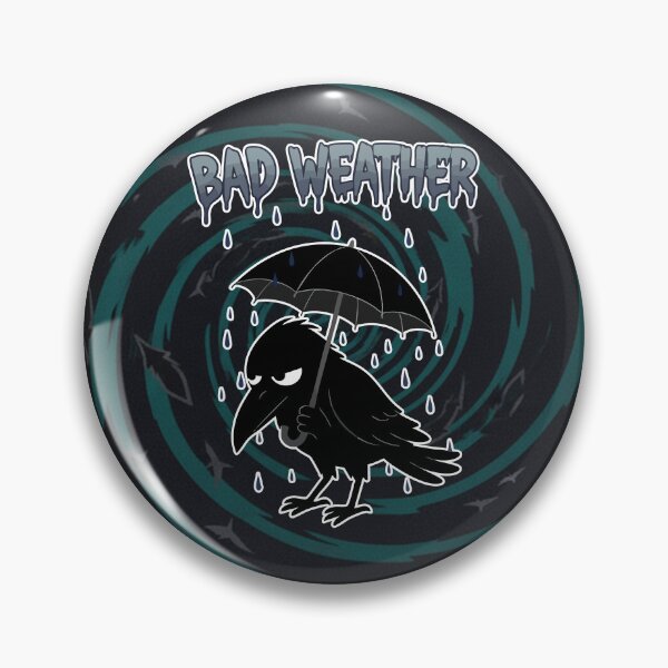 Item preview, Bad Weather Grumpy Crow Cartoon designed and sold by Taridesign.