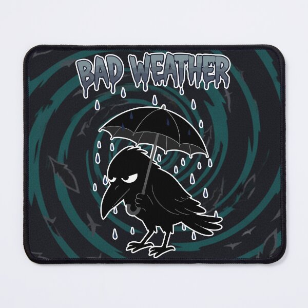 Item preview, Bad Weather Grumpy Crow Cartoon designed and sold by Taridesign.