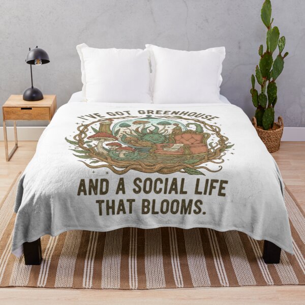 Item preview, Greenhouse Social Life Funny Plant Interior Design designed and sold by BlissHalo.