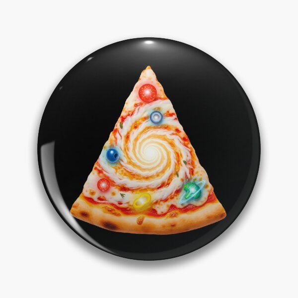 Item preview, Cosmic Pizza Slice - Galactic Cheese Spiral Space Art designed and sold by powersunlight.