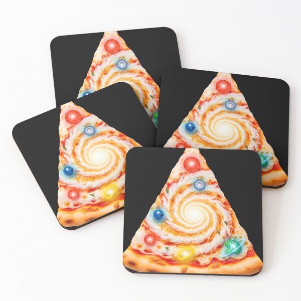 Item preview, Cosmic Pizza Slice - Galactic Cheese Spiral Space Art designed and sold by powersunlight.