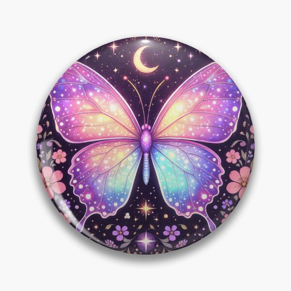 Item preview, Celestial Butterfly Aesthetic Moon and Stars Art designed and sold by RenderSpace.