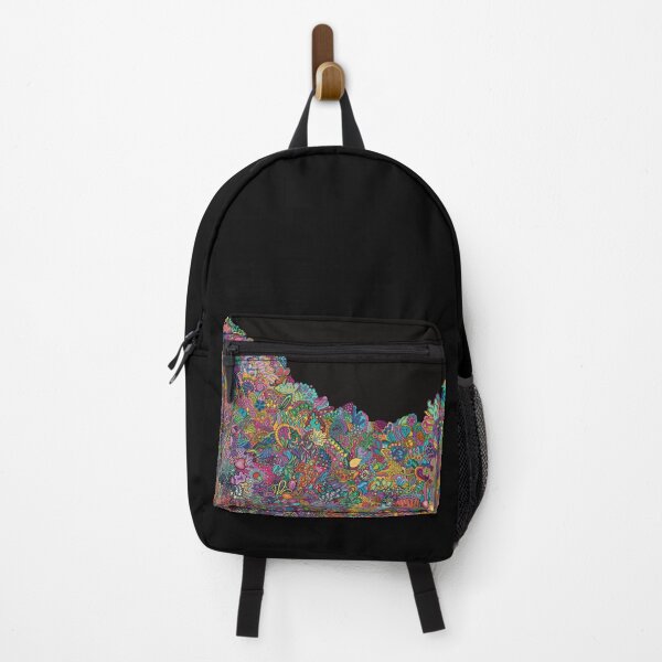 Item preview, Neon Reef Dreams, edge of the galaxy - Hand-Drawn Asymmetrical Doodle Art  designed and sold by AlyonaCo.