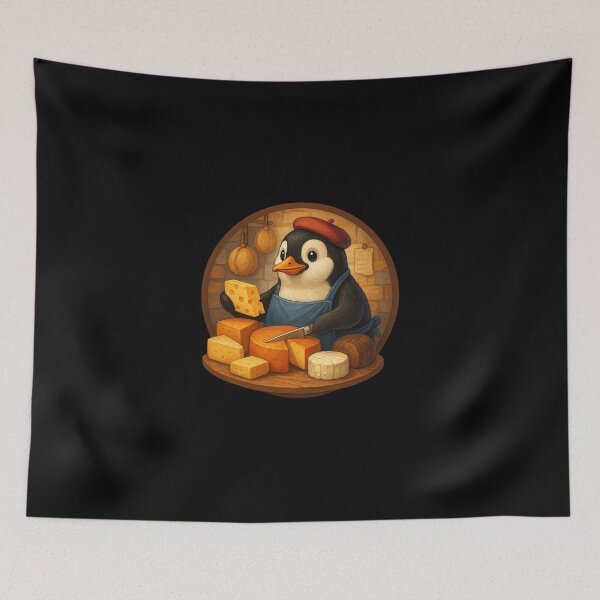 Item preview, Cheese Monger Penguin designed and sold by Fort Galaxy.