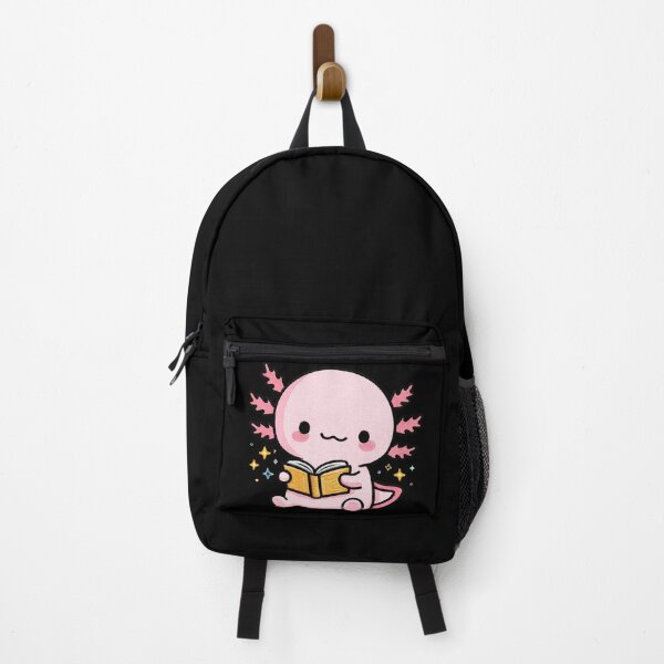 Item preview, Reading Book Axolotl – Cute Kawaii Book Lover Axolotl Embroidery Style designed and sold by ColorSplash123.
