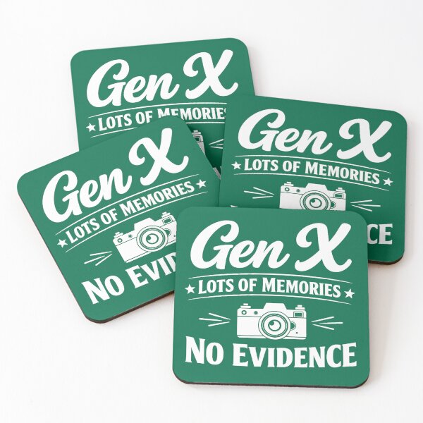 Item preview, Gen X Lots Of Memories No Evidence Funny Retro Generation X Quote designed and sold by DesignHouse07.