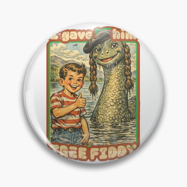 Item preview, Tree Fiddy Loch Ness Monster - Retro Comic designed and sold by Nacho Average Designs.