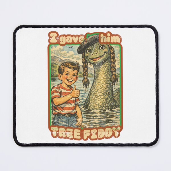 Item preview, Tree Fiddy Loch Ness Monster - Retro Comic designed and sold by Nacho Average Designs.