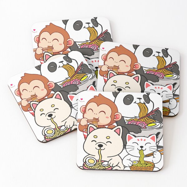 Item preview, Cuteness Overload Ramen Club - Baby Animal Friends designed and sold by VibeArtShop.