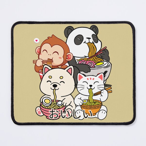 Item preview, Cuteness Overload Ramen Club - Baby Animal Friends designed and sold by VibeArtShop.