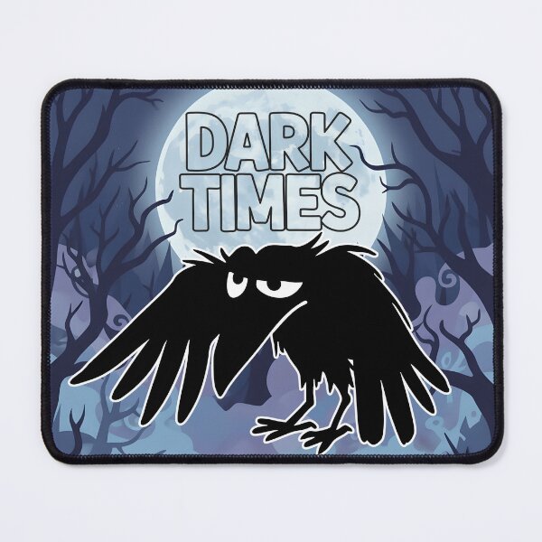 Item preview, Dark Times Grumpy Raven Cartoon designed and sold by Taridesign.