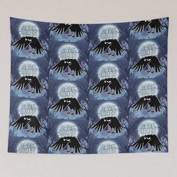 Item preview, Dark Times Grumpy Raven Cartoon designed and sold by Taridesign.