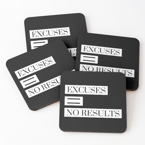 Item preview, Excuses = No Results  designed and sold by ACA Design & Print.