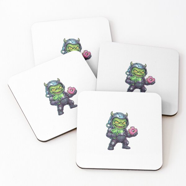 Item preview, Funny Evil Martian - Donut & Ray Gun Chaos designed and sold by VibeDesignAI.